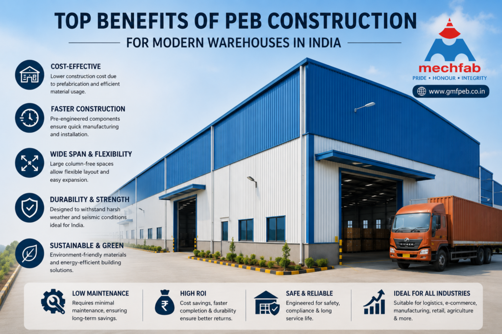 PEB Construction for Modern Warehouses