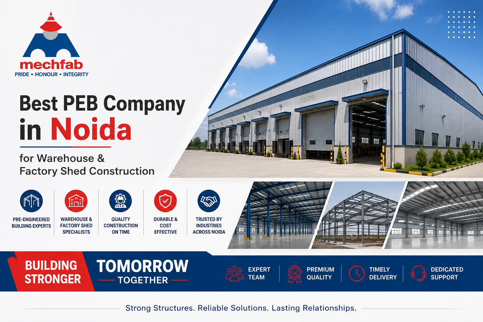 Best PEB Company in Noida for Warehouse & Factory Shed Construction