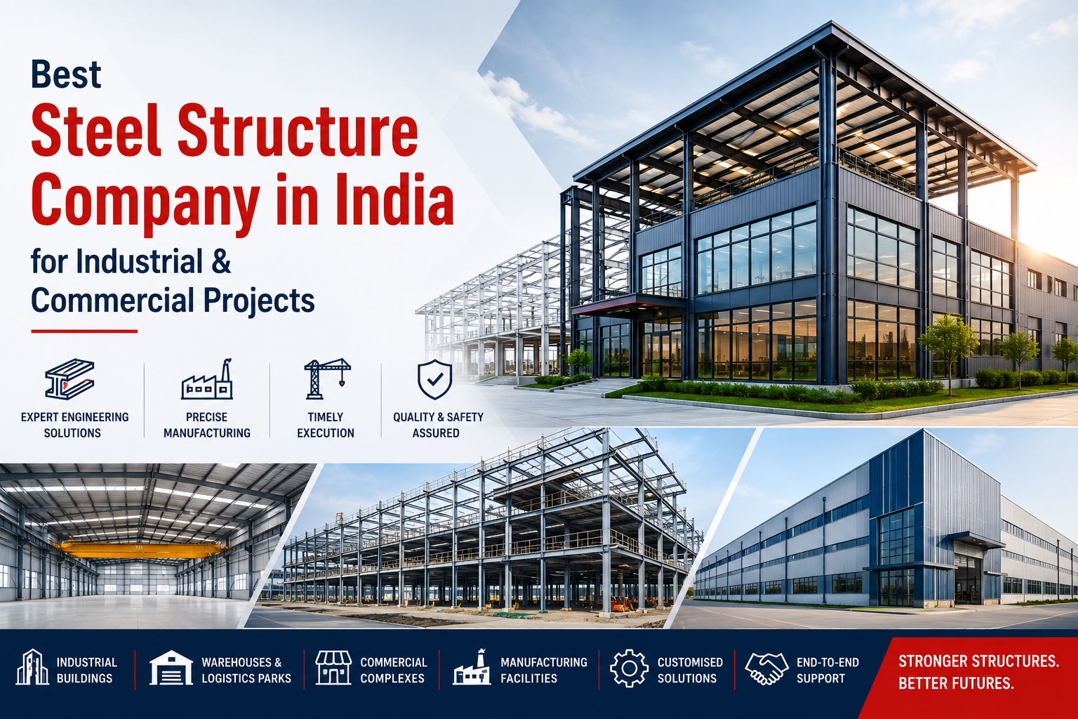 Best Steel Structure Company in India for Industrial & Commercial Projects